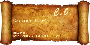 Czeiner Olaf névjegykártya